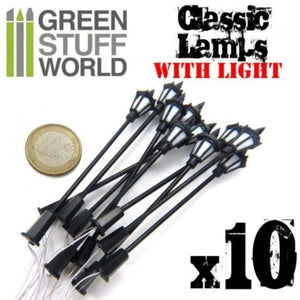 Greenstuff World Hobby GSW - Plastic Classic Lamps Pack x10