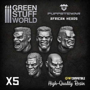 Greenstuff World Hobby GSW - Puppets War - African Heads