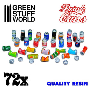 Greenstuff World Hobby GSW - Resin Drink Cans (x72)