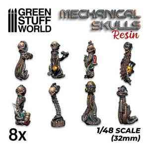Greenstuff World Hobby GSW - Resin Mechanical Skulls (1/48)