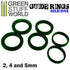 Greenstuff World Hobby GSW - Silicone Guide Rings For Rolling Pins