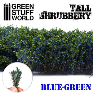 Greenstuff World Hobby GSW - Tall Shrubbery - Blue Green