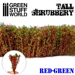 Greenstuff World Hobby GSW - Tall Shrubbery - Red Green