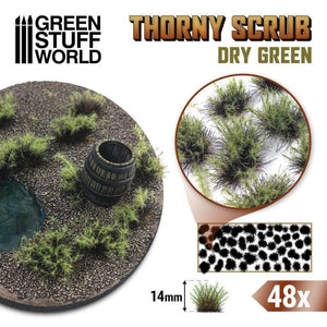 Greenstuff World Hobby GSW - Thorny Scrubs - Dry Green