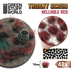 Greenstuff World Hobby GSW - Thorny Scrubs - Hellhole Red