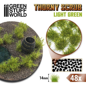 Greenstuff World Hobby GSW - Thorny Scrubs - Light Green