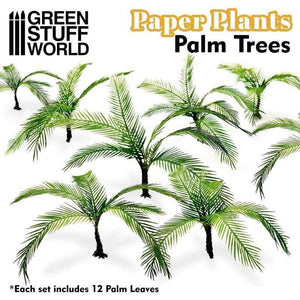 Greenstuff World Hobby GSW - Tree Palms Paper Plant Cutout (Unpainted)