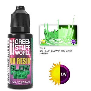 Greenstuff World Hobby GSW - Uv Resin - Green - Glow In The Dark (17ml)