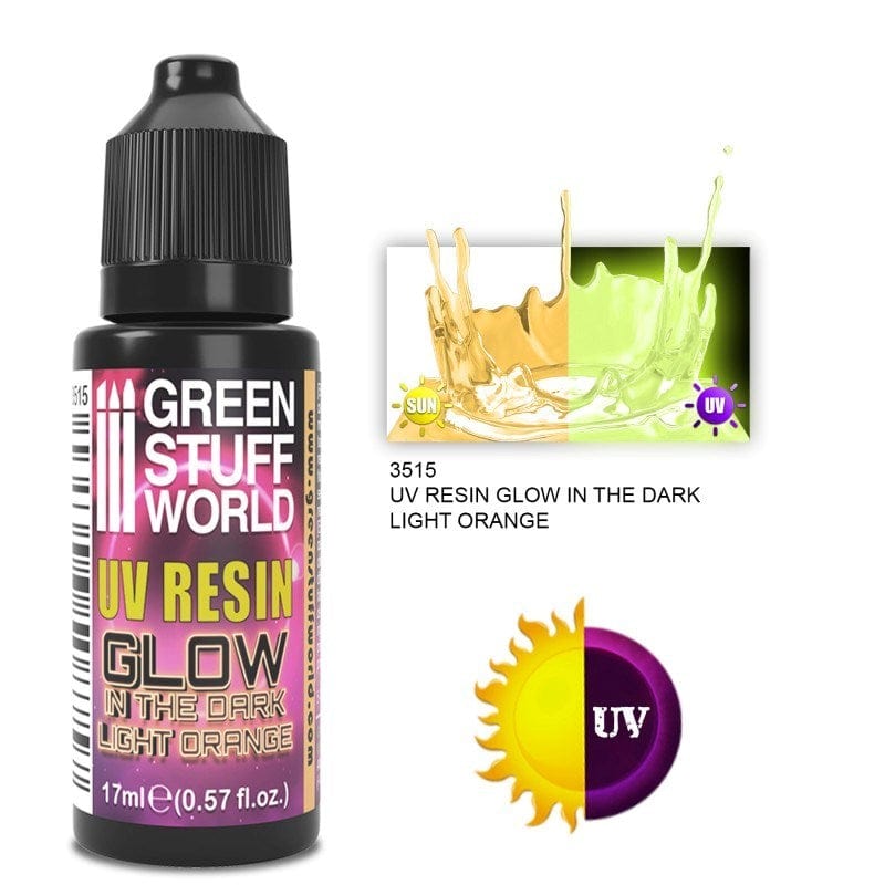 Greenstuff World Hobby GSW - Uv Resin - Light Orange - Glow In The Dark (17ml)