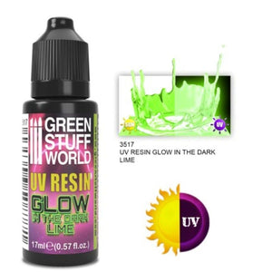 Greenstuff World Hobby GSW - Uv Resin - Lime - Glow In The Dark (17ml)