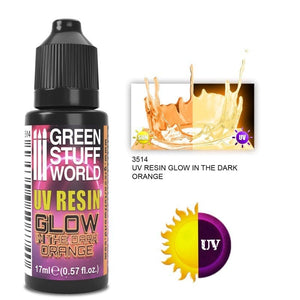 Greenstuff World Hobby GSW - Uv Resin - Orange - Glow In The Dark (17ml)