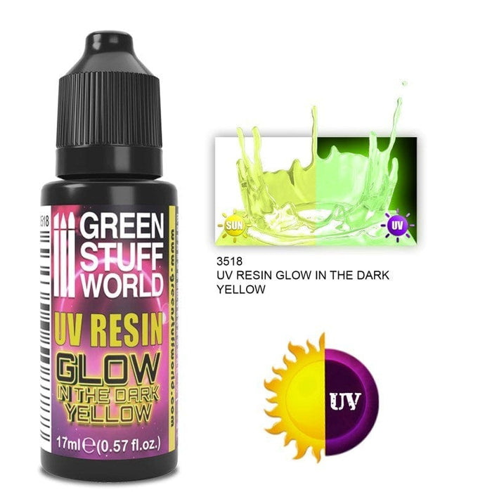 GSW - Uv Resin - Yellow - Glow In The Dark (17ml)