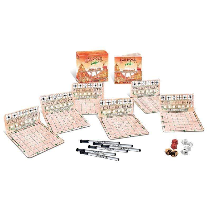 Gumnut Board & Card Games Railroad Ink Blazing Red Edition