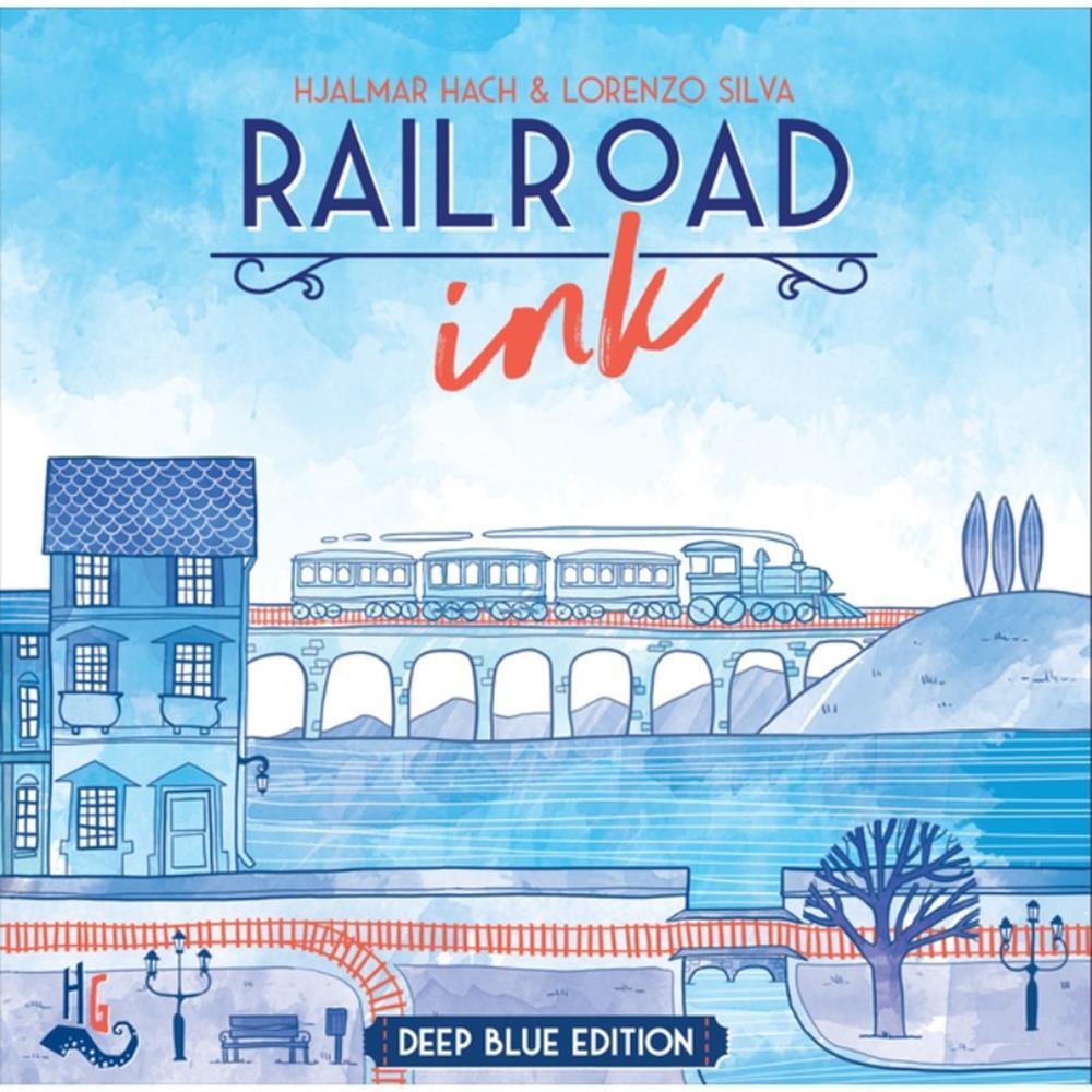 Gumnut Board & Card Games Railroad Ink Deep Blue Edition