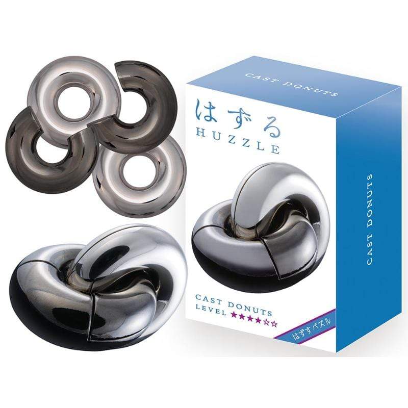 Hanayama Logic Puzzles Cast Puzzle - Donuts (Level 4)