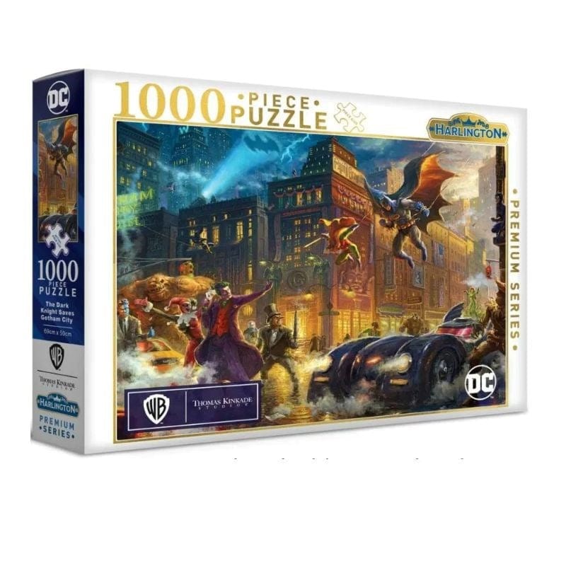 Harlington Jigsaws Thomas Kinkade - The Dark Knight Saves Gotham City (1000pc) Harlington