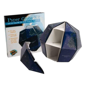 Heebie Jeebies Jigsaws Paper Globe Kit - 17cm Glowing Earth