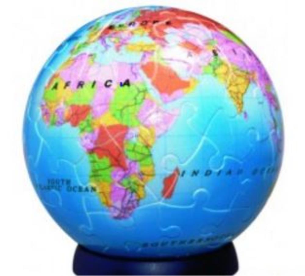 Heebie Jeebies Jigsaws Paper Globe Kit - 17cm Glowing Earth
