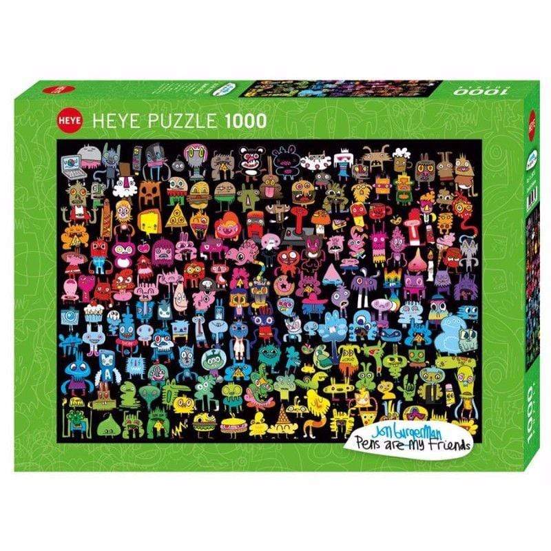 Heye Jigsaws Burgerman - Doodle Rainbow (1000pc) Heye