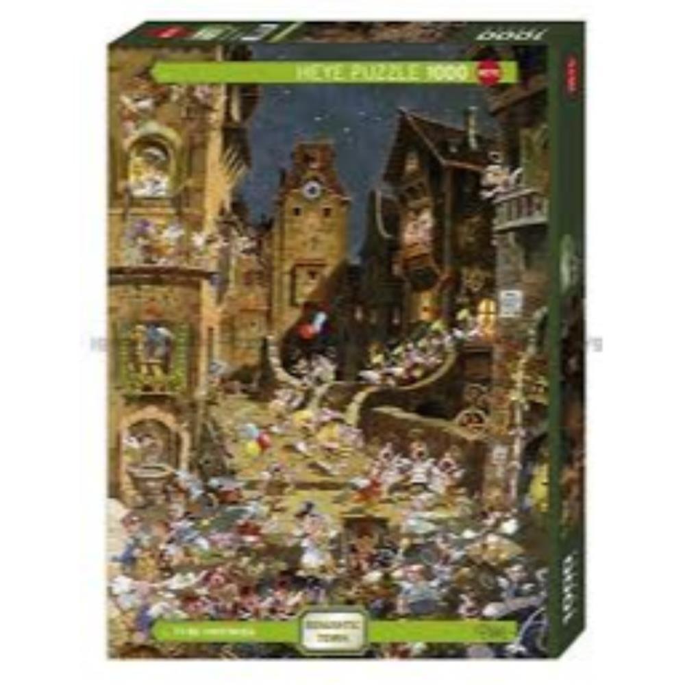 Heye Jigsaws By Night - Romantic Town (1000pc) Heye