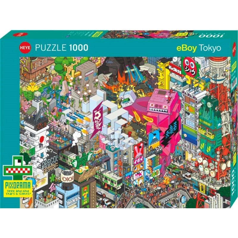 Heye Jigsaws Eboy Tokyo Quest (1000pc) Heye