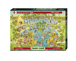 Heye Jigsaws Funky Zoo - Nile Habitat (1000pc) Heye