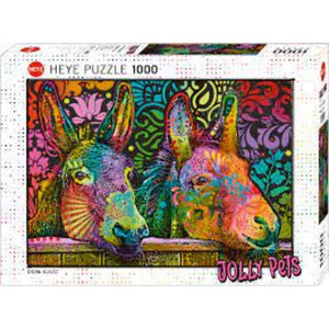 Heye Jigsaws Jolly Pets - Donkey Love (1000pc) Heye