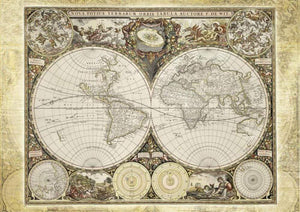 Heye Jigsaws Vintage World Map (2000pc) Heye