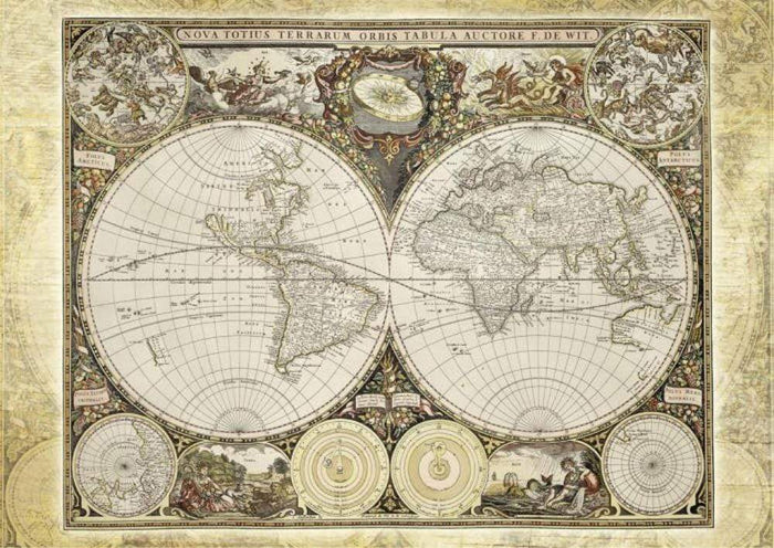 Vintage World Map (2000pc) Heye