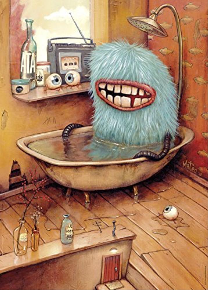 Heye Jigsaws Zozoville - Bathtub (1000pc) Heye