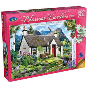 Holdson Jigsaws Blossom Borders - Lochside Cottage (500pc) Holdson