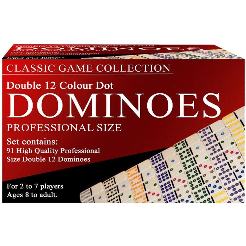 Hseng Classic Games Dominoes - Double 12 Colour Dot (Classic Games Collection)