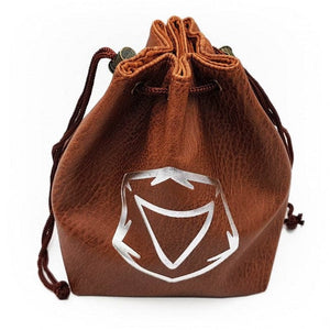Imaginary Adventures Dice Dice Bag PU Leather - Brown