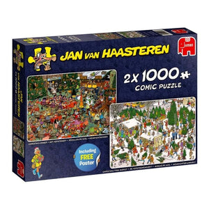 Jumbo Jigsaws Christmas Gifts - Jan Van Haasteren (2 x 1000pc)
