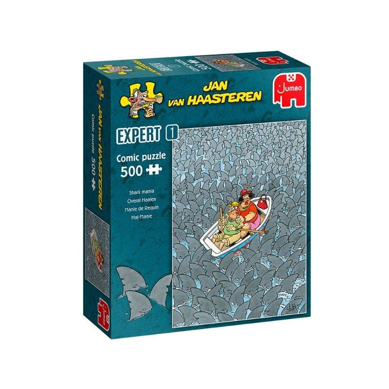 Jumbo Jigsaws Expert Shark Mania - Jan Van Haasteren (500pc)