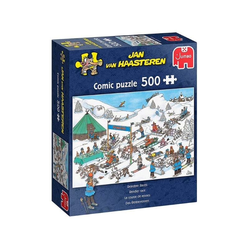 Jumbo Jigsaws Reindeer Races - Jan Van Haasteren (500pc)