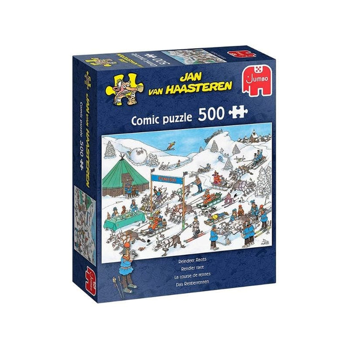 Reindeer Races - Jan Van Haasteren Comic Puzzle (500pc)