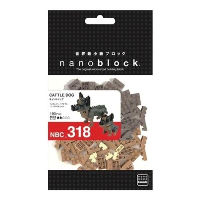 Kawada Construction Puzzles Nanoblock - Cattle Dogs (Bagged)