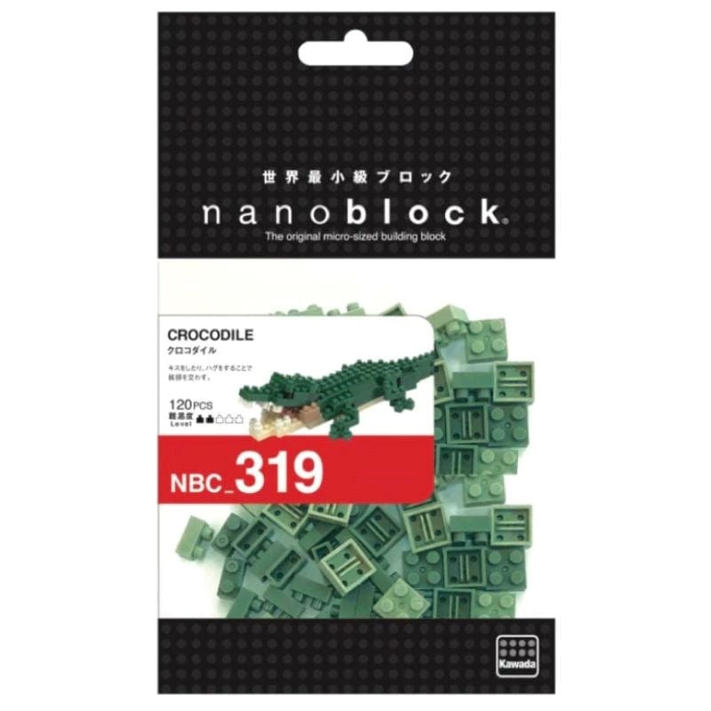Kawada Construction Puzzles Nanoblock Crocodile