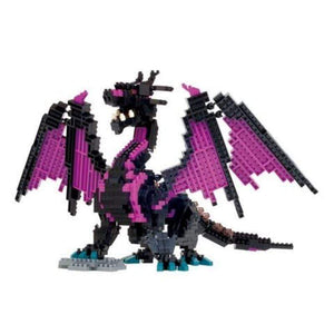Kawada Construction Puzzles Nanoblock - DX Dragon Purple/Black (Boxed)