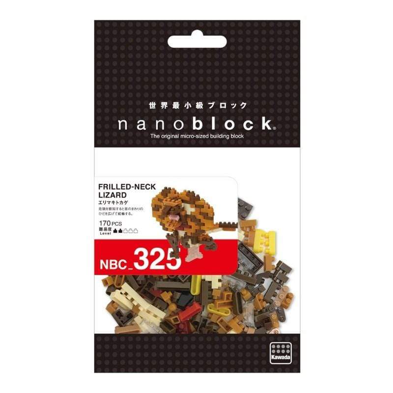 Kawada Construction Puzzles Nanoblock - Frilled Neck Lizard (Bagged)