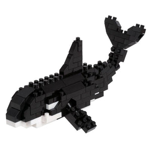 Kawada Construction Puzzles Nanoblock - Killer Whale (Orca) (Bagged)