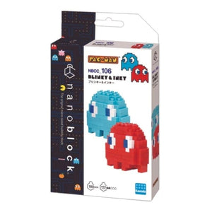Kawada Construction Puzzles Nanoblock Pac-Man - Blinky and Inky