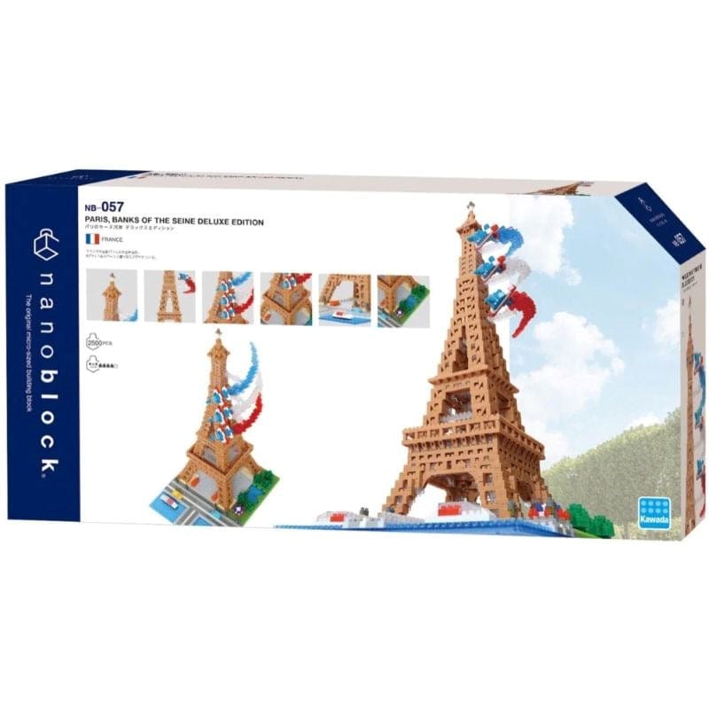 Kawada Construction Puzzles Nanoblock - Paris Banks Of The Seine Deluxe