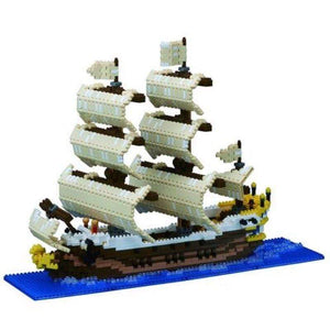 Kawada Construction Puzzles Nanoblock - Sailing Ship Deluxe (Boxed)