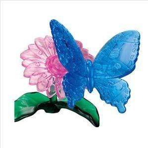 Kinato Construction Puzzles Crystal Puzzle - Blue Butterfly (38pc)