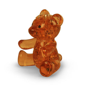 Kinato Construction Puzzles Crystal Puzzle - Brown Teddy Bear Crystal (41pc)