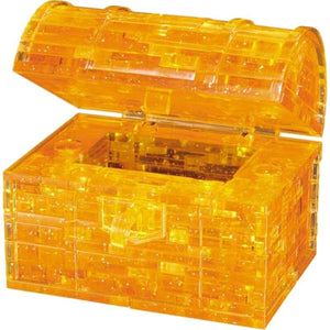 Kinato Construction Puzzles Crystal Puzzle - Golden Treasure Chest (52pc)