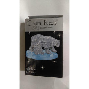 Kinato Construction Puzzles Crystal Puzzle - Polar Bear (40pc)