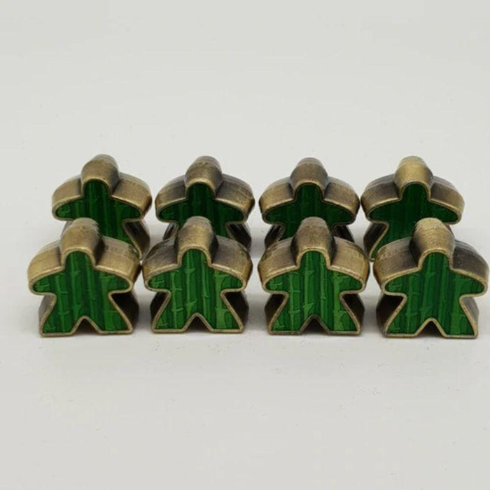Campaign Coins - Deluxe Metal Meeples Green (8)